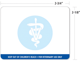 Caduceus with warning