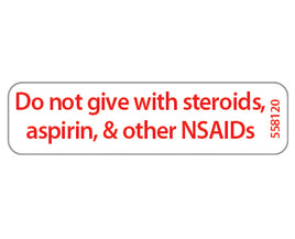 NEW! Do not give with.steroids…