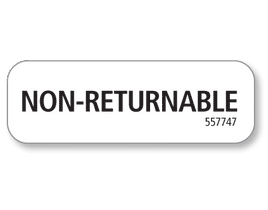 NON-RETURNABLE